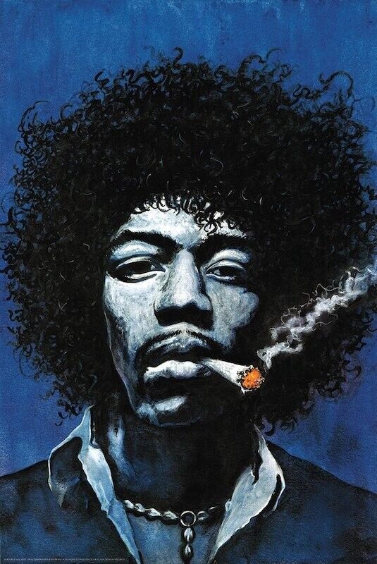 Jimi Hendrix Poster 24" x 36" New! Cozy Home Treasures